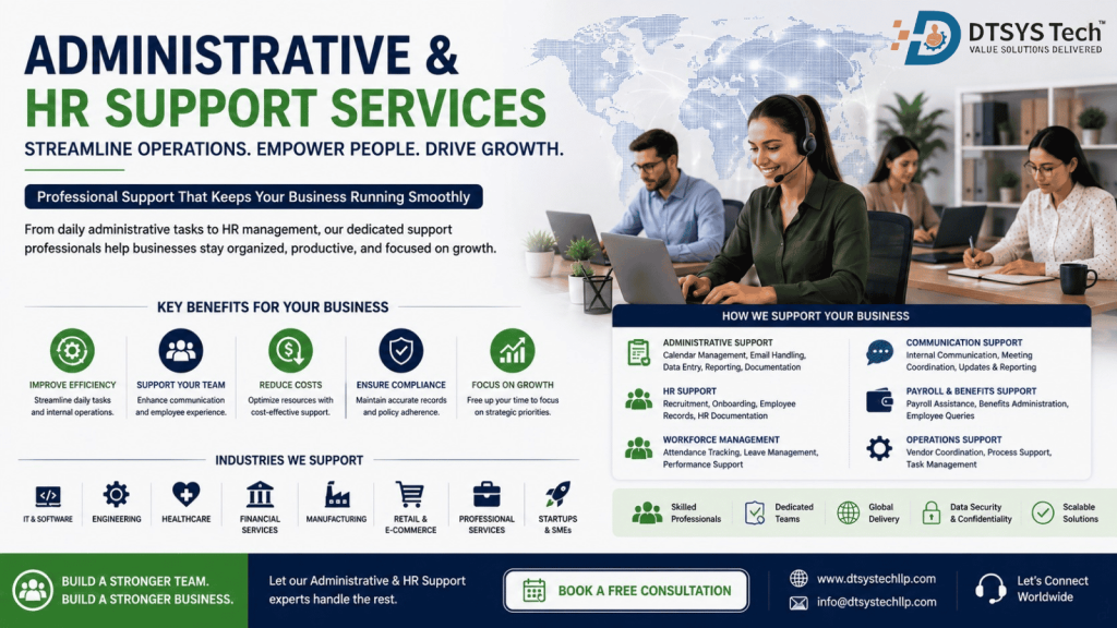 Administrative and HR support services